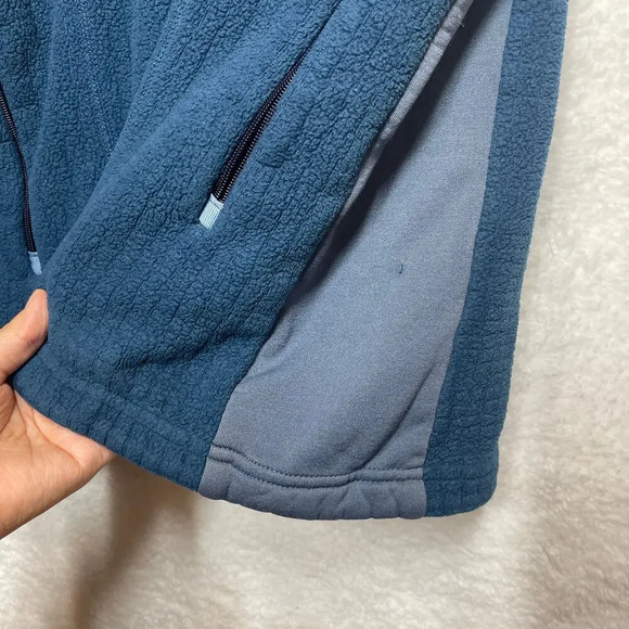 Patagonia Women's Zip Up Jacket Long Sleeve Size M Pockets Fleece Blue - Picture 6 of 12